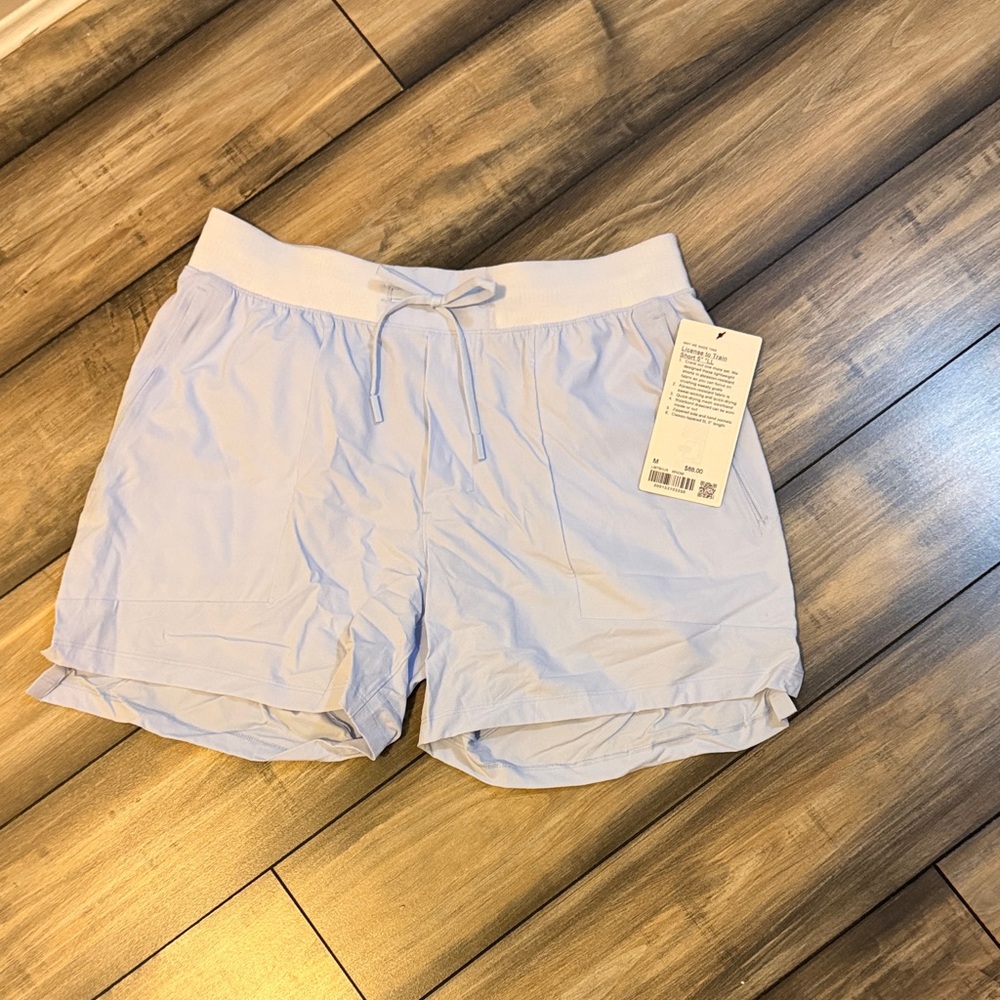 Lululemon Athletica Light Blue Athletic Shorts